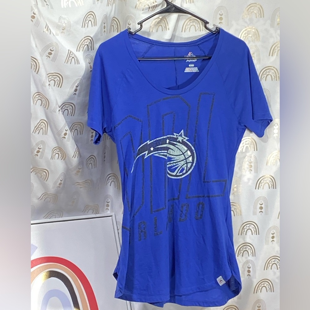 Majestic Blue Fan Fashion Tee Orlando Magic.